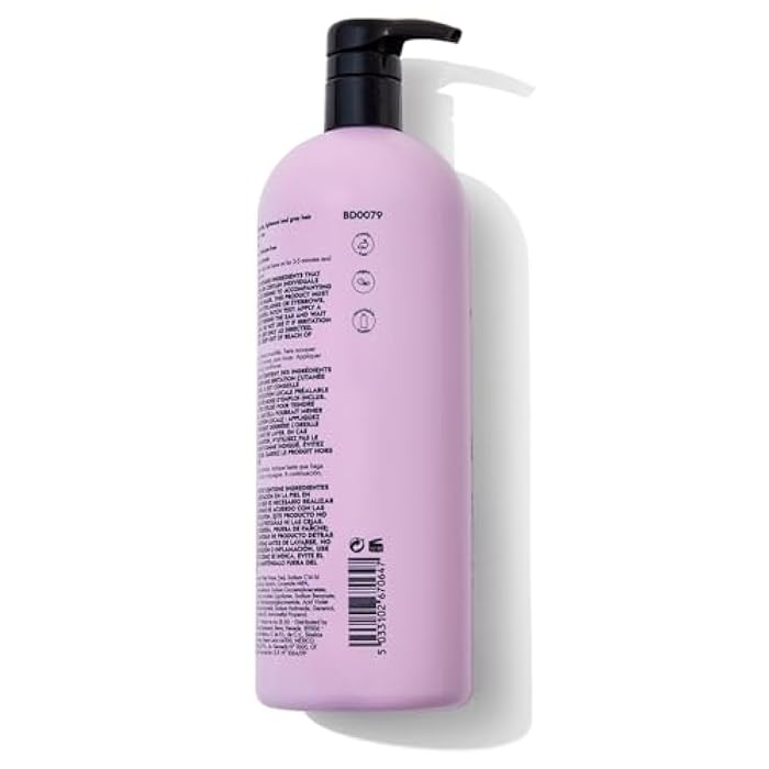Bondbar Purple Brightening Shampoo for Blonde, Lightened & Gray Hair, Neutralizes Brassiness, Repairs, Protects, Hydrates, Vegan, CrueltyFree, 33.8 Fl. Oz - Image 2