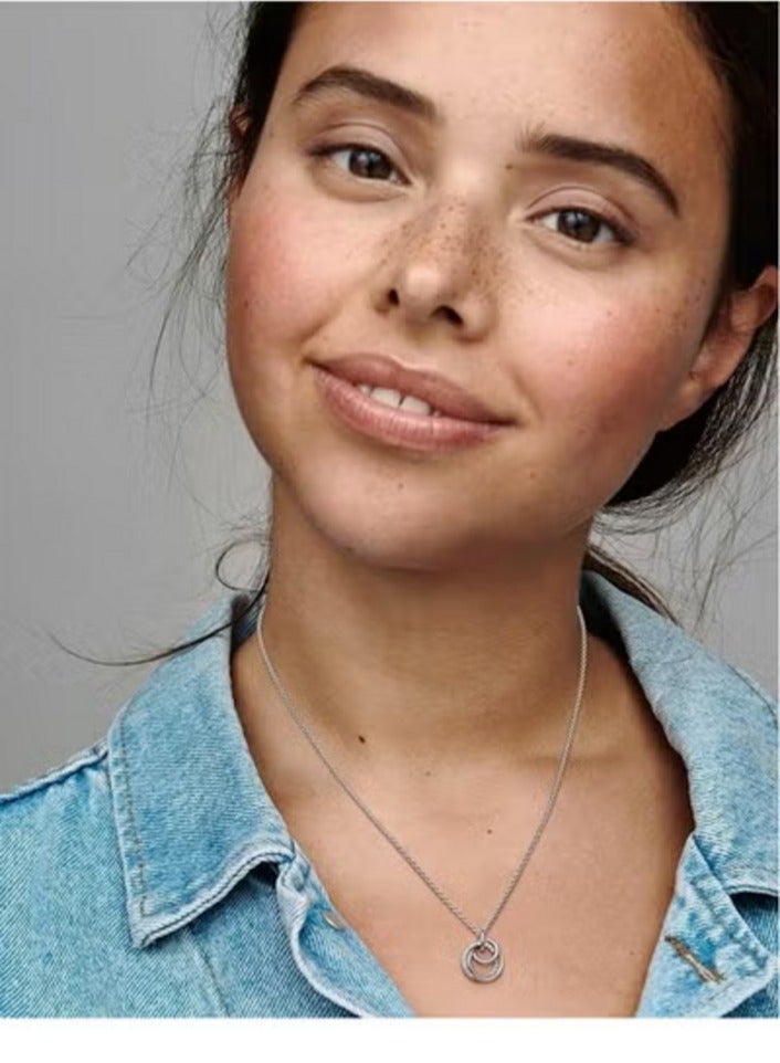 Wrap Lobster Clasp Adjustable Sterling Silver and Cubic Zirconia Necklace - Image 3