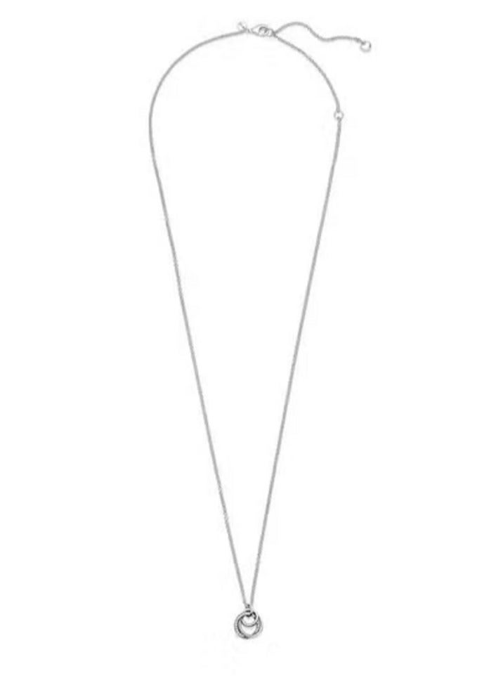 Wrap Lobster Clasp Adjustable Sterling Silver and Cubic Zirconia Necklace - Image 2