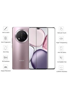 Youque 3 pcs for Honor X9c 5G Tempered Glass Screen Protector with Camera Lens Film, 2 Pcs Front Screen Protectors and 1 Pcs Lens Film  - Image 4