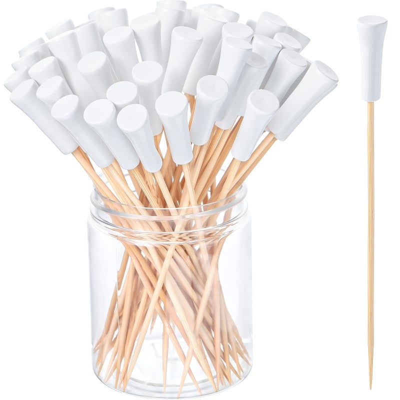 Meanplan Meanplan Golf Tee Toothpicks for Appetizers Masters Hole in One Party Golf Themed Tee Skewers Bamboo Cocktail Picks for Sandwich Fruit Catered Events Buffet Supplies White200 Pcs591 inches