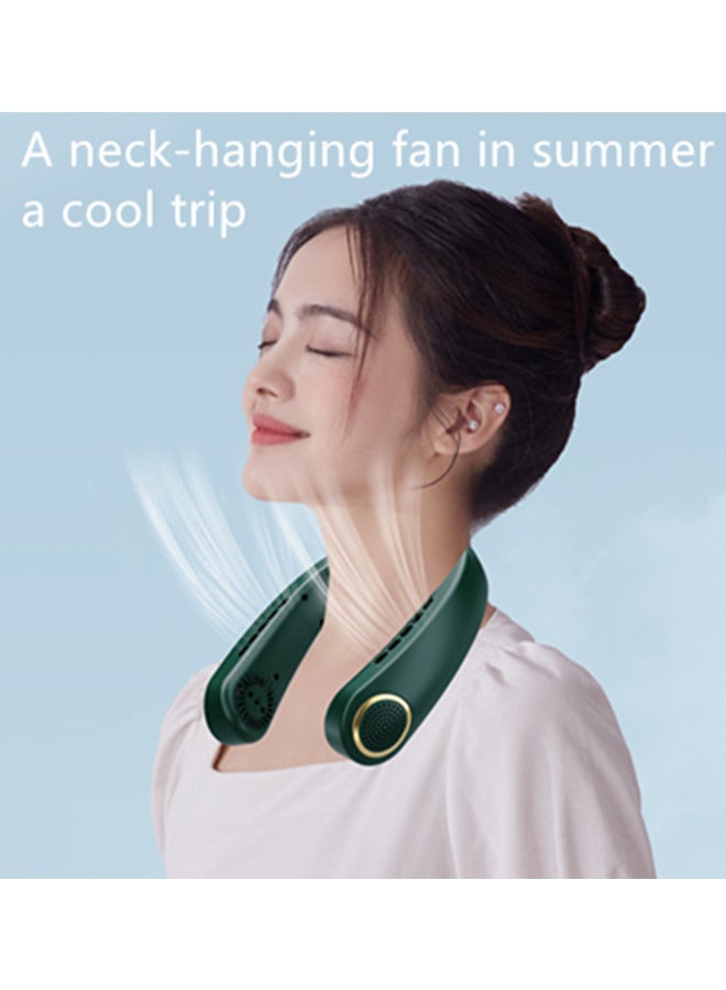 general Neck Fan, Strong Wind, Adjustable, 360° Cooling, Super Quiet, No Blade Fan Design, No Hair Twisting, Even Air Volume On Both Sides, Non-Slip Material, Short Charging, Long Use Time - Image 4