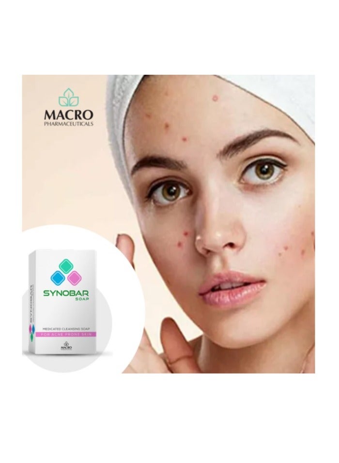 SYNOBAR Soap For Acne Prone Skin (medicated Cleansing Soap) - 100gm - Image 2