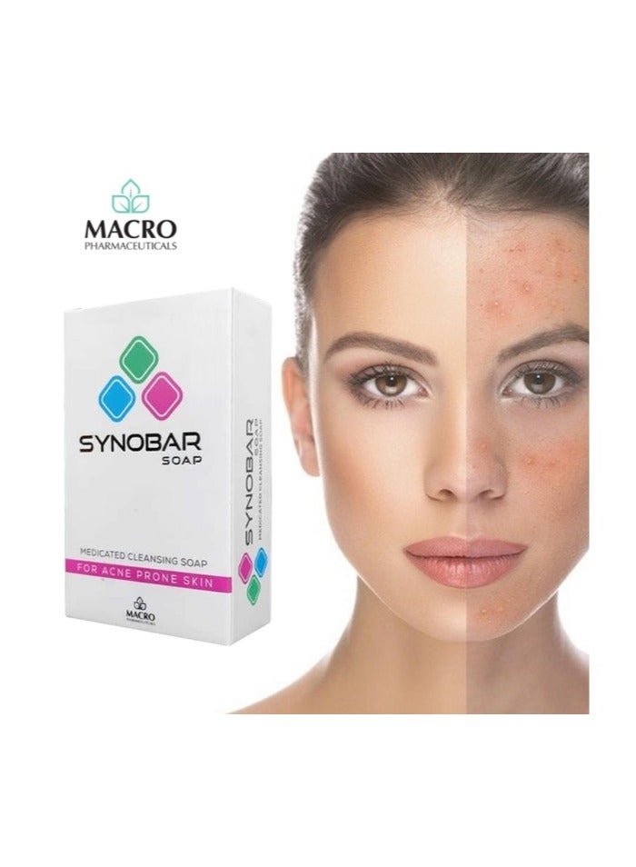 SYNOBAR Soap For Acne Prone Skin (medicated Cleansing Soap) - 100gm - Image 4
