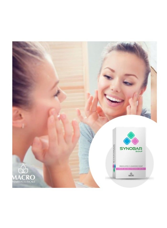 SYNOBAR Soap For Acne Prone Skin (medicated Cleansing Soap) - 100gm - Image 5