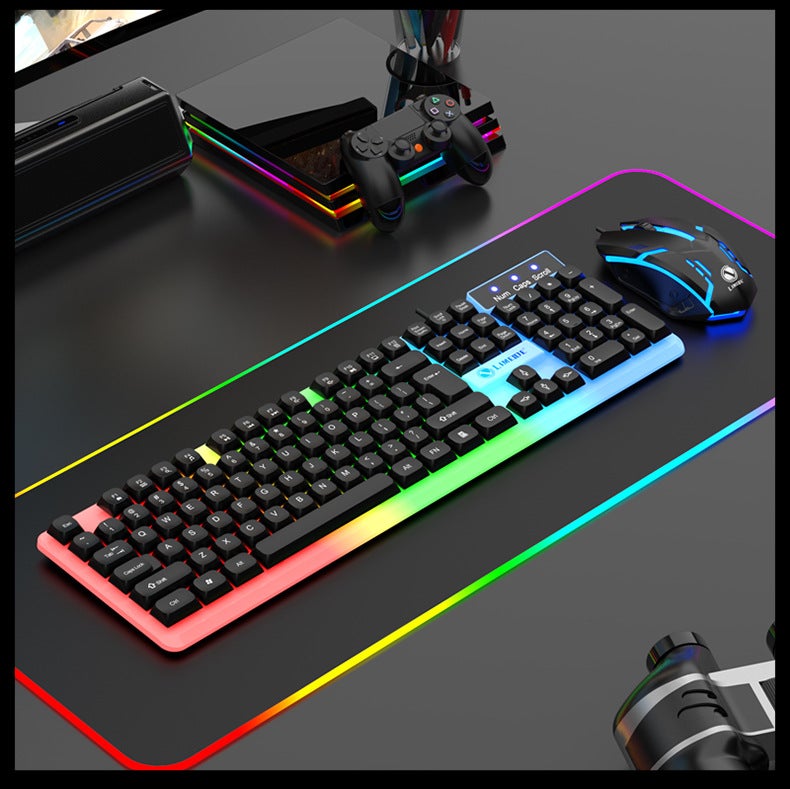LiMei GTX350 Backlit Keyboard Mouse Combo GTX350 black suit 
