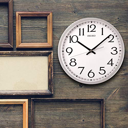 Seiko 12 Inch Easy Read Numerals Wall Clock with Quiet Sweep Second Hand - Image 2