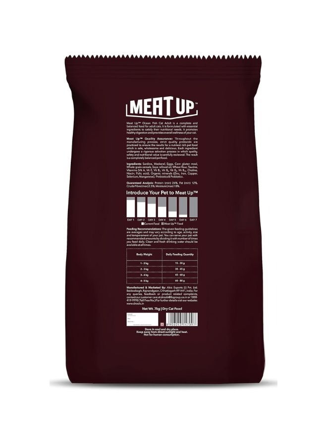 Meatup Dry Cat Food Ocean Fish (Buy 1 Get 1) 2 x 7 Kg - Image 2