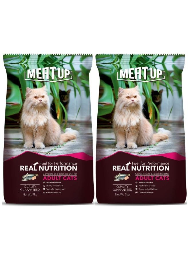 Meatup Dry Cat Food Ocean Fish (Buy 1 Get 1) 2 x 7 Kg - Image 1