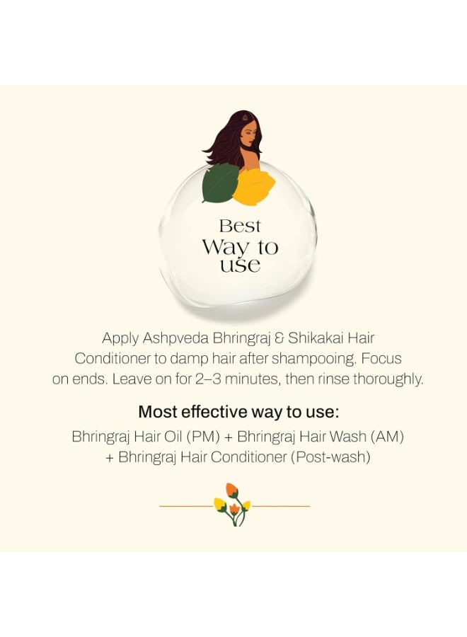Ashpveda Bhringraj & Shikakai Hair Conditioner for Hair fall, Dryness, Roughness, Dullness & Split-ends (30ml) - Image 2