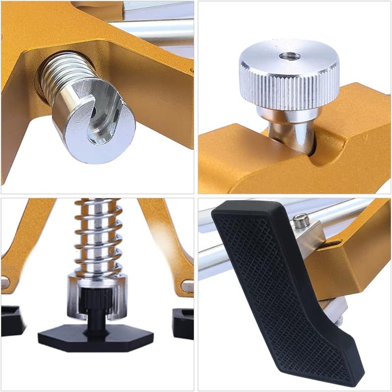 GLISTON Auto Dent Puller Kit - Adjustable Golden Dent Remover Tools Paintless Dent Repair Kit Dent Lifter Puller for Car Large & Small Ding Hail Dent Removal - Image 2