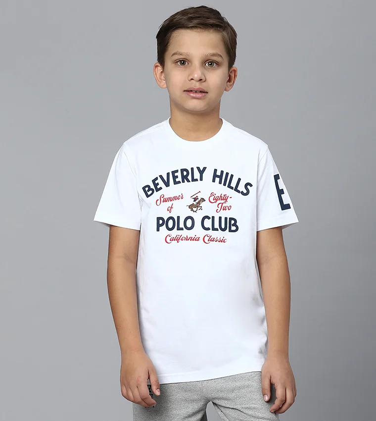 BEVERLY HILLS POLO CLUB Logo Printed Short Sleeves T-Shirt