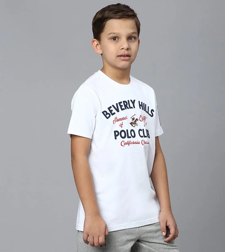BEVERLY HILLS POLO CLUB  Logo Printed Short Sleeves T-Shirt  | Best Price UAE