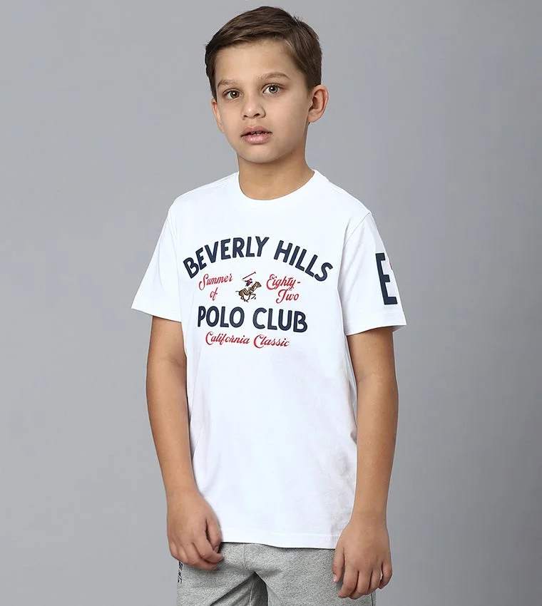 BEVERLY HILLS POLO CLUB  Logo Printed Short Sleeves T-Shirt  | Best Price UAE