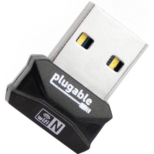 Plugable USB 2.0 Wireless N 802.11n 150 Mbps Nano WiFi Network Adapter (Realtek RTL8188EUS Chipset) Driverless Plug and Play for Windows - Image 1