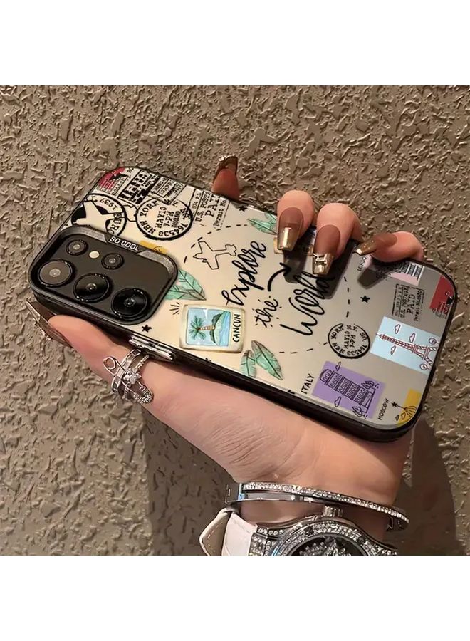 نمط السفر الإبداعي غطاء مضاد للبقع لهاتف Galaxy A05s ألوان مختلطة 3 - Image 4
