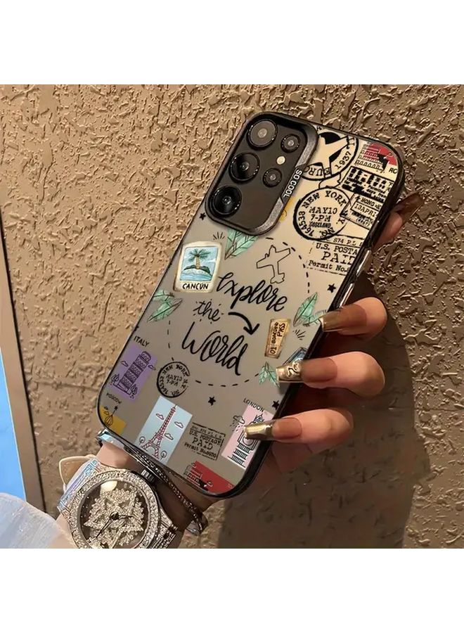 نمط السفر الإبداعي غطاء مضاد للبقع لهاتف Galaxy A05s ألوان مختلطة 3 - Image 3