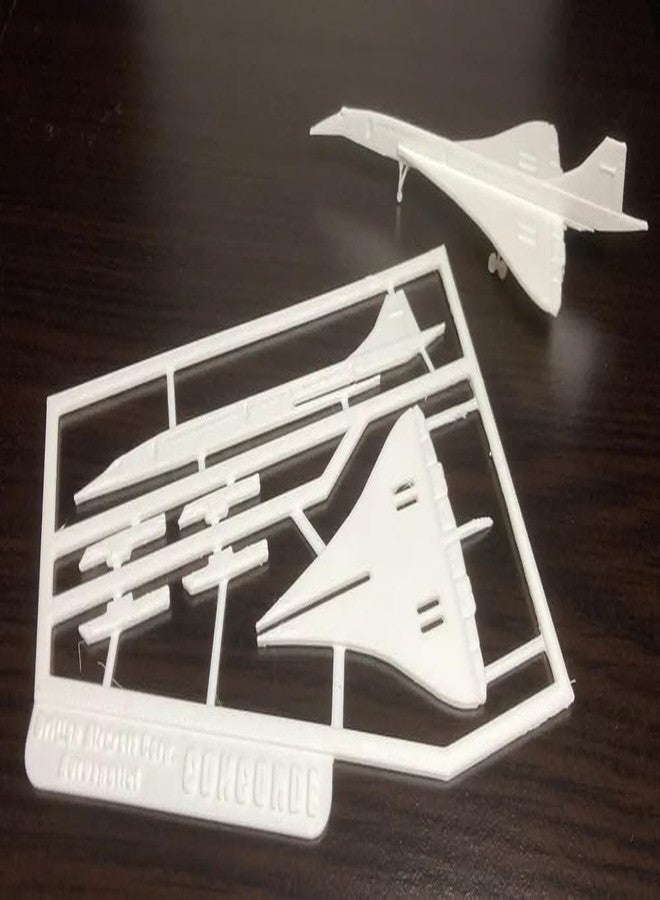 Beoals Concorde Aircraft Model Kit, White Plastic Assembly Parts, Scale Model Airplane - Image 1