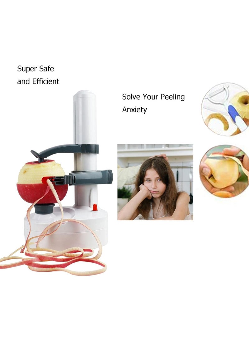 Generic - Electric Potato Peeler Fruit Peeler for Kitchen Vegetable Peelers for Zucchini Carrot Automatic Potato Peeler Electric Peeler Fruit Peeler(Battery not included) - Image 1