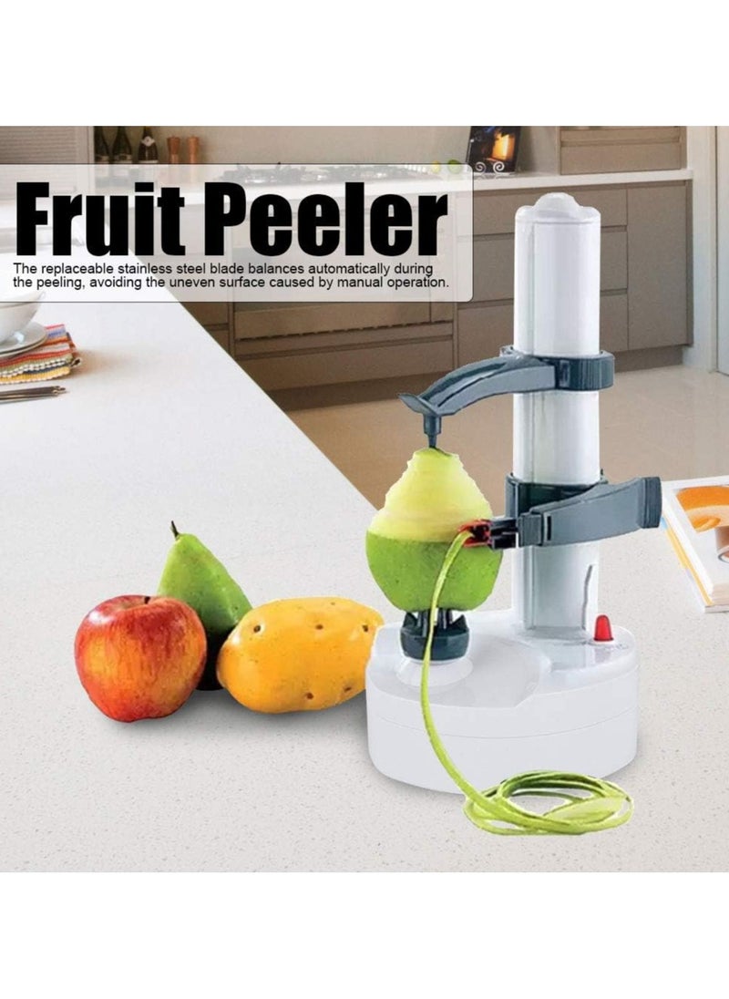 Generic - Electric Potato Peeler Fruit Peeler for Kitchen Vegetable Peelers for Zucchini Carrot Automatic Potato Peeler Electric Peeler Fruit Peeler(Battery not included) - Image 1