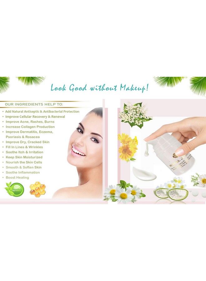 Chamomile Buttercream Best AntiWrinkle Cream & AntiAging Face Cream for Sensitive Skin Helps to Repair Wrinkles & Purify Skin Made in USA All Natural and Organic Ingredients 17 oz