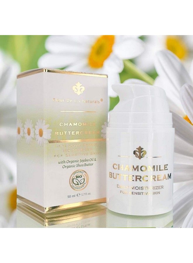 Chamomile Buttercream Best AntiWrinkle Cream & AntiAging Face Cream for Sensitive Skin Helps to Repair Wrinkles & Purify Skin Made in USA All Natural and Organic Ingredients 17 oz