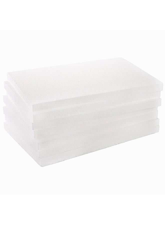 YOUEON 7 Pack Foam Rectangle Blocks, 17x11x1 Inches Styrofoam Block Craft Foam Blocks, Styrofoam Sheets, Polystyrene Blocks, Foam Bricks for Arts and Crafts, Sculptures, Modelin, School, Home - Image 1