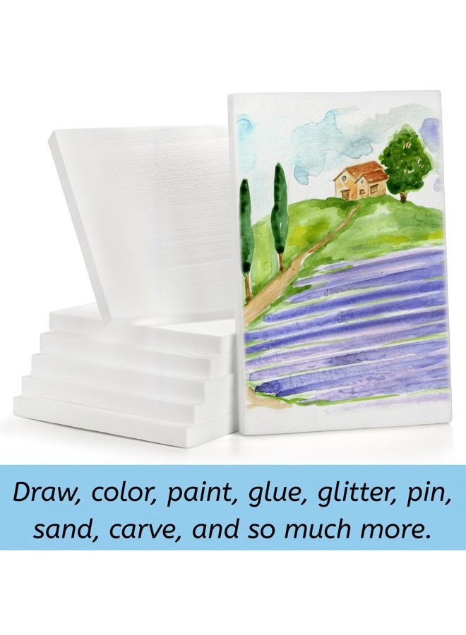 YOUEON 7 Pack Foam Rectangle Blocks, 17x11x1 Inches Styrofoam Block Craft Foam Blocks, Styrofoam Sheets, Polystyrene Blocks, Foam Bricks for Arts and Crafts, Sculptures, Modelin, School, Home - Image 4