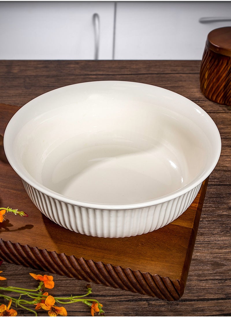 La Mesa Round Salad Bowl Porcelain 11 inch  - Image 1