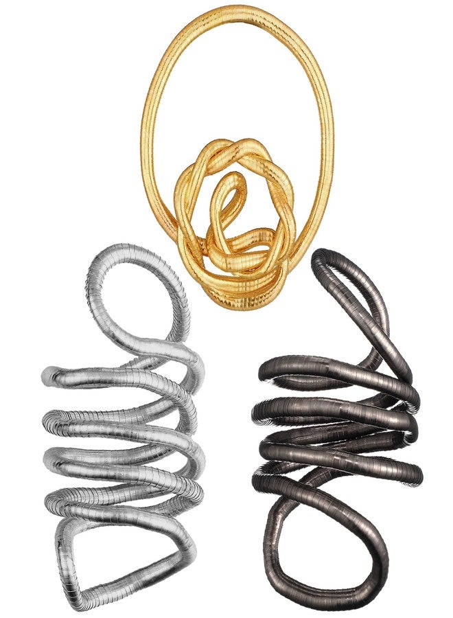 تونديامو قلادة ثعبان قابلة للثني من تونديمو، 3 قطع، للنساء، سوار متعدد الاستخدامات قابل للتعديل ومرن، قلادة ثعبان مرنة قابلة للثني للنساء، هدية مجوهرات للهالوين - Image 1