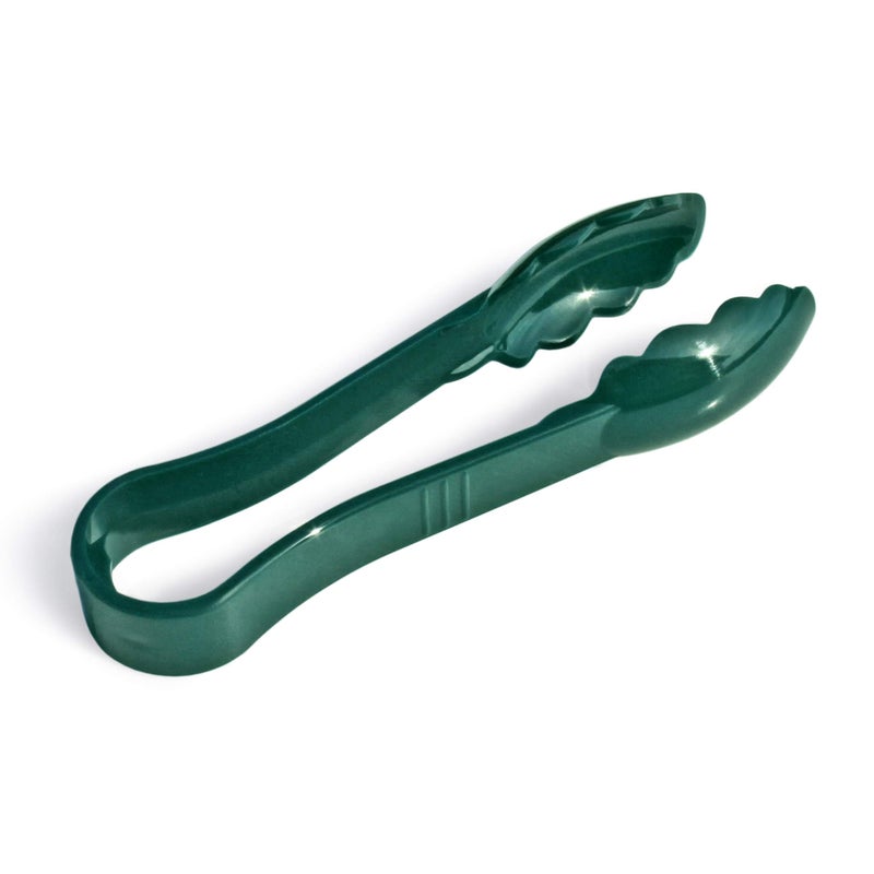 New Star Foodservice New Star Foodservice 35711 Utility Tong, High Heat Plastic, Scalloped, 6 inch, Set of 12, Green  - Image 2