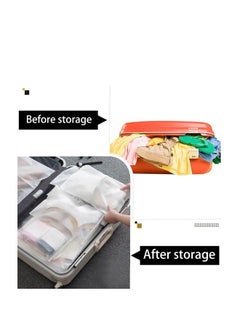 ماركة غير محددة أكياس Ziplock قابلة لإعادة الاستخدام، أكياس تخزين الملابس للسفر، أكياس بلاستيكية للمستشفى، أساسيات الحمل، حقيبة تخزين متعددة الوظائف مقاومة للماء، للملابس، الأحذية، ومستحضرات التجميل (5 مقاسات 24 قطعة)  - Image 5