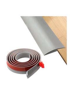 Floor Rubber Transition Strip, Self Adhesive Carpet to Tile Transition Strip Edging Trim Strip for Threshold Transitions with a Height Less Than 5 mm/0.2in, Flexible Threshold Strips(3 Meters)