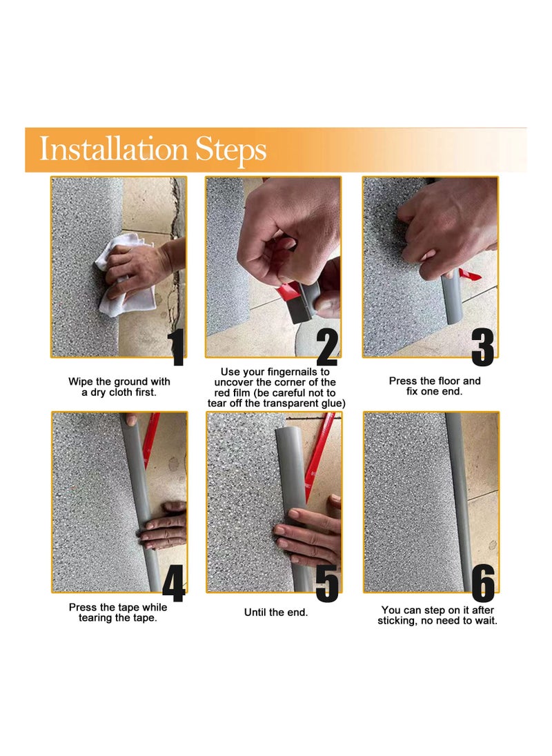SYOSI - Floor Rubber Transition Strip, Self Adhesive Carpet to Tile Transition Strip Edging Trim Strip for Threshold Transitions with a Height Less Than 5 mm/0.2in, Flexible Threshold Strips(3 Meters) - Image 1