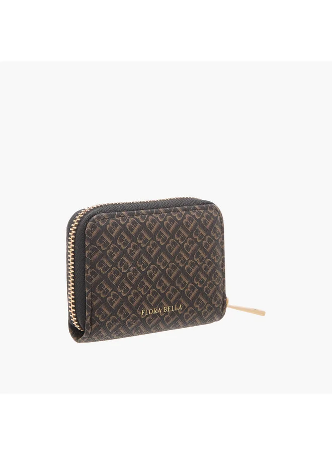 فلورا بيلا من شو إكسبرس Women Monogram Print Wallet with Zip Around Closure