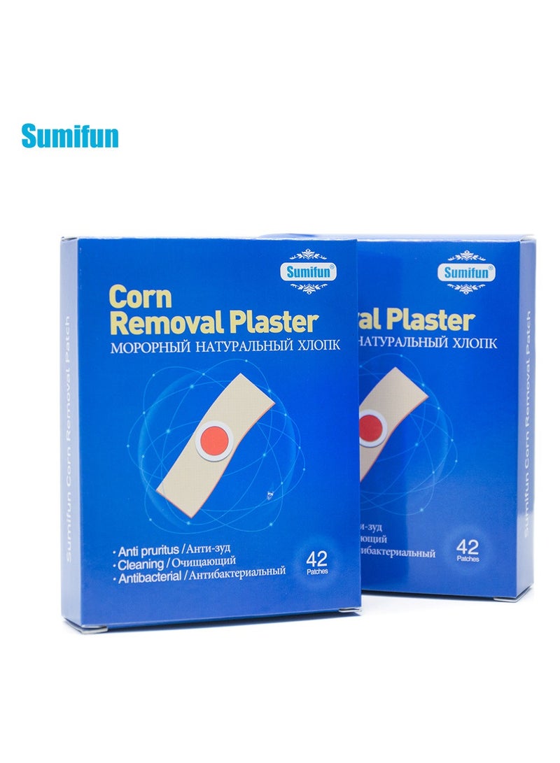 سوميفون ضمادات إزالة الثآليل ذات القوة القصوى بخطوة واحدة، عبوة من 42 ضمادة - Image 1