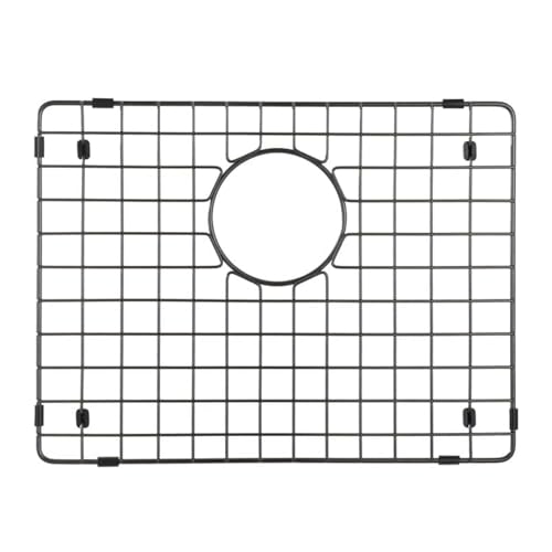 Starstar Sinks Protector Matte Black 304 Stainless Steel Kitchen Sink Bottom Grid Rack 18 L x 15 W - Image 1