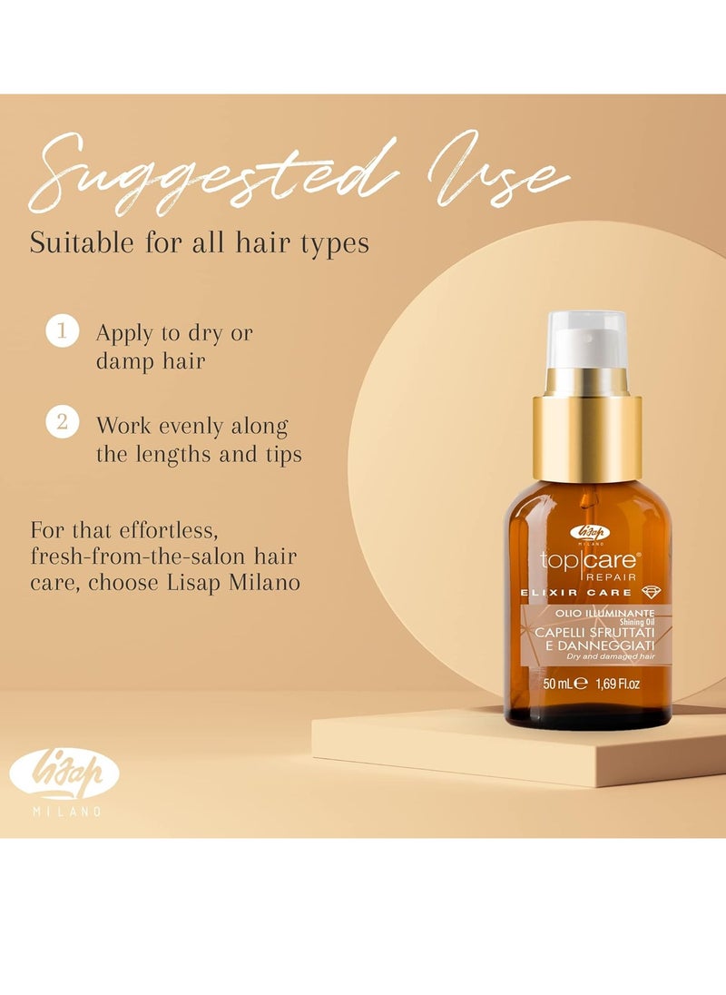 Lisap - Lisap Top Care Repair | Elixir Care Hair Oil | Nourishing, Smoothing & Hydrating | 1.69 fl oz - Image 1