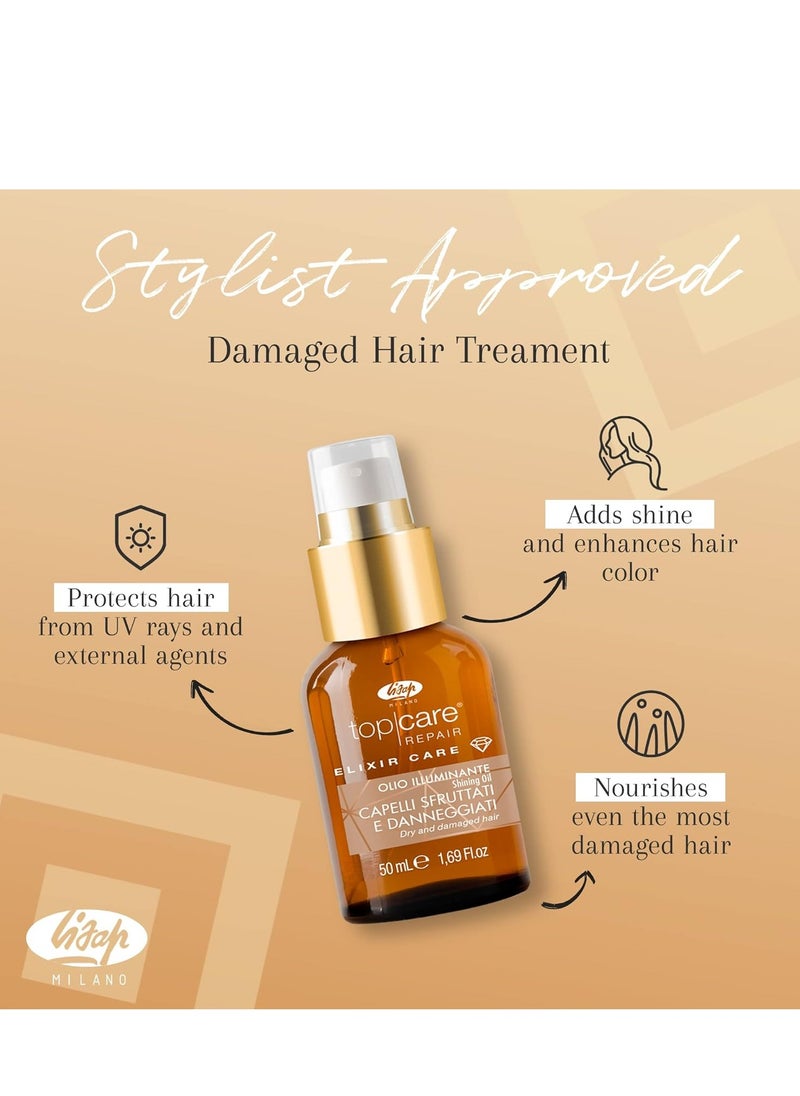Lisap - Lisap Top Care Repair | Elixir Care Hair Oil | Nourishing, Smoothing & Hydrating | 1.69 fl oz - Image 1