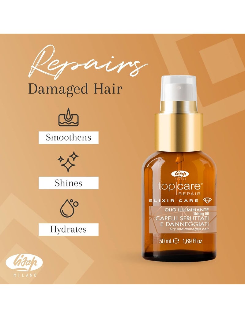 Lisap - Lisap Top Care Repair | Elixir Care Hair Oil | Nourishing, Smoothing & Hydrating | 1.69 fl oz - Image 1