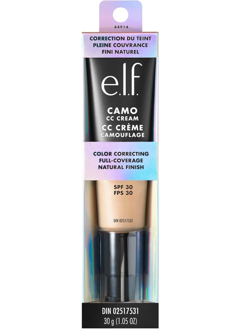 elf Camo CC Cream, Colour Correcting Medium-To-Full Coverage Foundation with SPF 30, Light 240 W, 1.05 Oz (30g) - Image 3