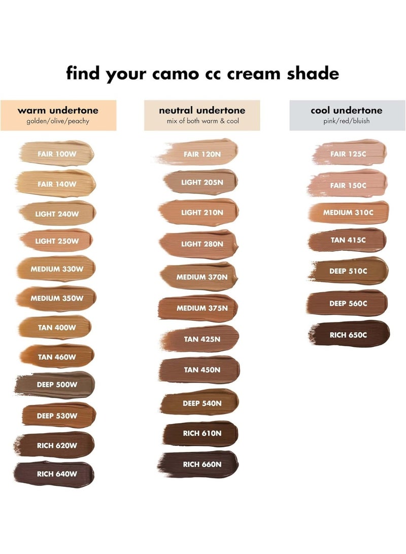 elf Camo CC Cream, Colour Correcting Medium-To-Full Coverage Foundation with SPF 30, Light 240 W, 1.05 Oz (30g) - Image 5