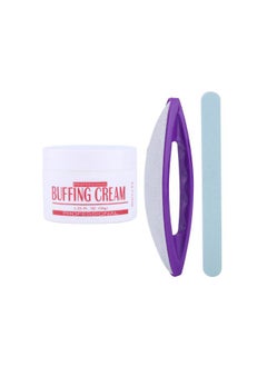 Nail Buffer, Buffer Polisher Nails Set Nail Art Buffing Cream Nail Brush Buffer Varnish Polish Polishing Strip Nail Art S Nail Buffer And Shine Kit 3Pcs