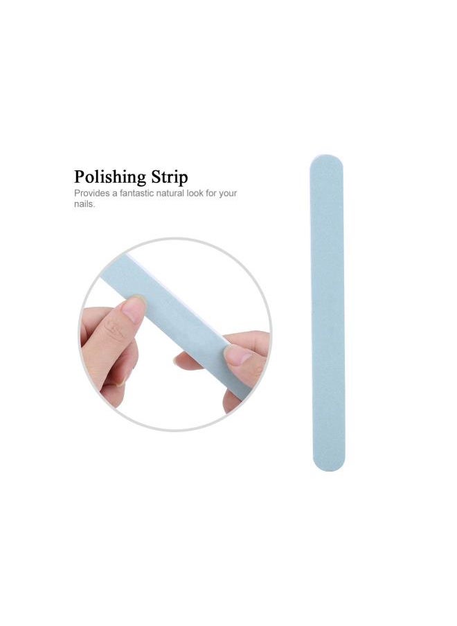 Generic - Nail Buffer, Buffer Polisher Nails Set Nail Art Buffing Cream Nail Brush Buffer Varnish Polish Polishing Strip Nail Art S Nail Buffer And Shine Kit 3Pcs - Image 1