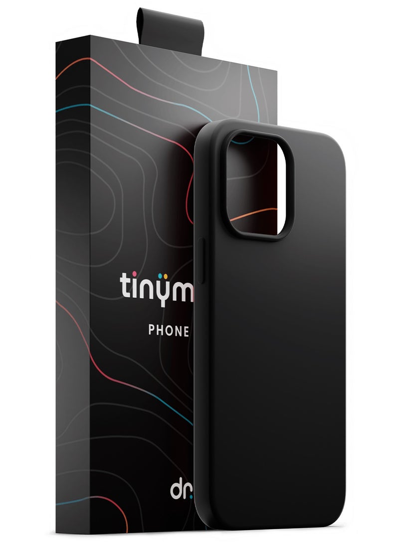 TinyMoose iPhone 14 Pro Magsafe Case 6.1 Inch Slim Thin Magnetic Case Liquid Silk Drip iPhone Case for iPhone 14 Pro, Anti-Drop Shock Absorption, Anti-Scratch, Silky Smooth - Black Silk  - Image 1