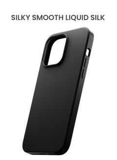 TinyMoose iPhone 14 Pro Magsafe Case 6.1 Inch Slim Thin Magnetic Case Liquid Silk Drip iPhone Case for iPhone 14 Pro, Anti-Drop Shock Absorption, Anti-Scratch, Silky Smooth - Black Silk  - Image 3
