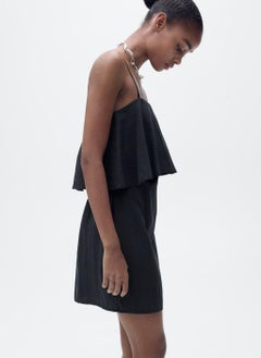 MANGO Lyocell Dress With Ruffle  - Image 3
