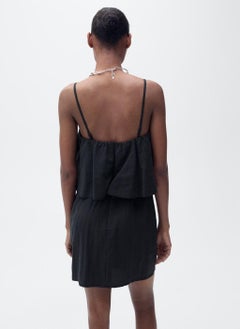 MANGO Lyocell Dress With Ruffle  - Image 2