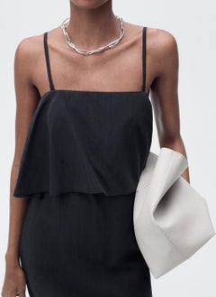 MANGO Lyocell Dress With Ruffle  - Image 4
