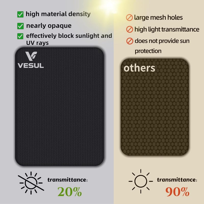 Vesul Retractable Cargo Cover Compatible with All-New Honda Passport 2026 Security Shade Shield Tonneau Cover Rear Trunk Protector Anti-Peeping Luggage Privacy Screen - Image 4